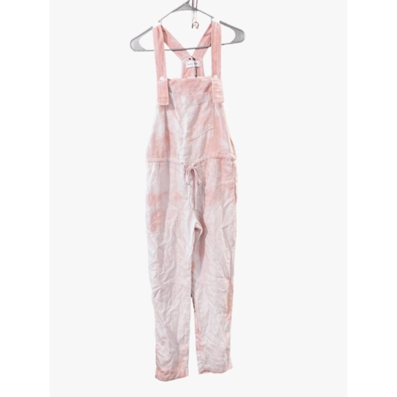 NWT  Bella Dahl   Women's Overalls  dusty rose tie dye   size XS - Picture 2 of 13